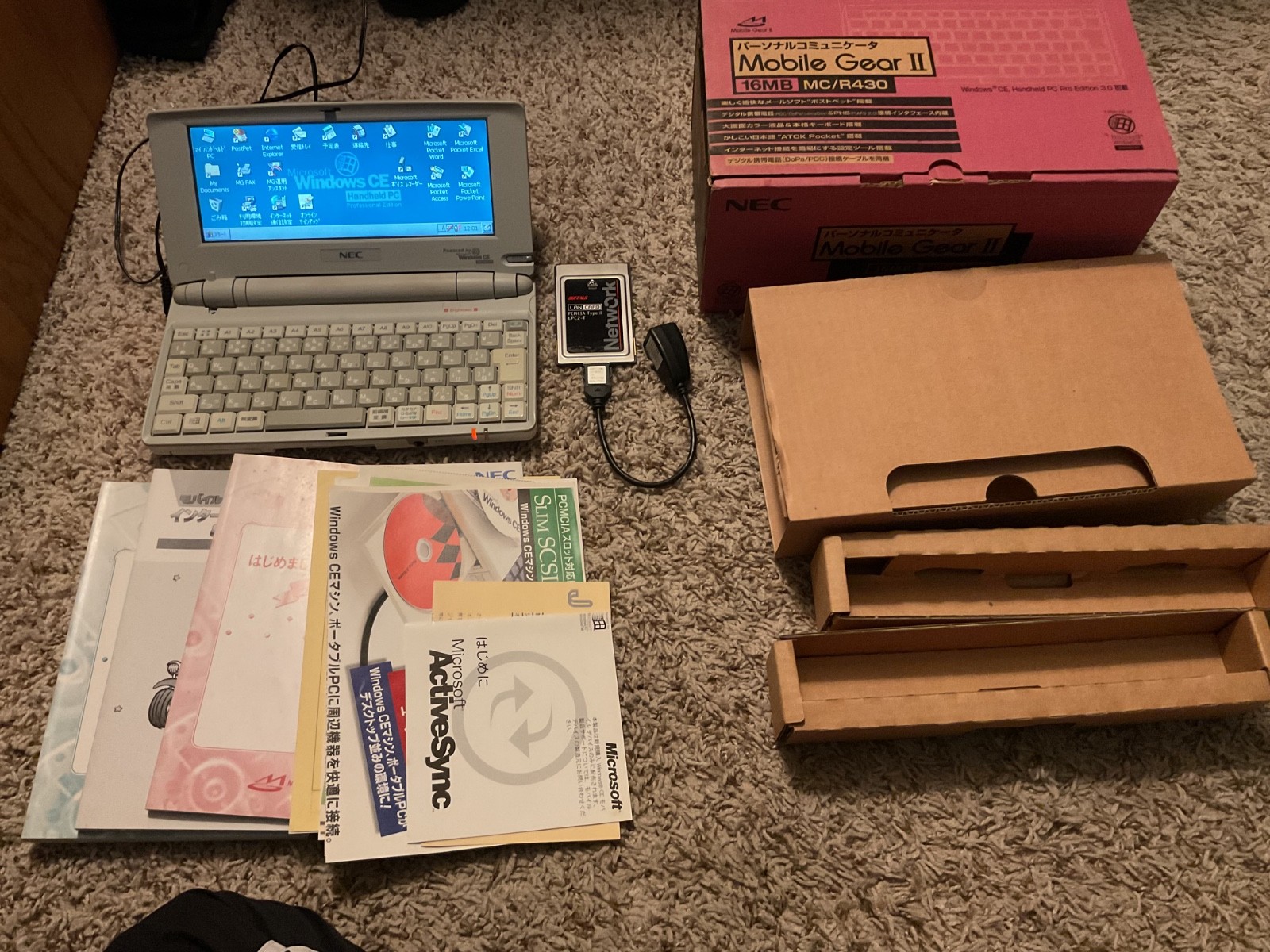 Rare Vintage Nec Mobile Gear II MC R430 Computer Japanese Windows Ce 