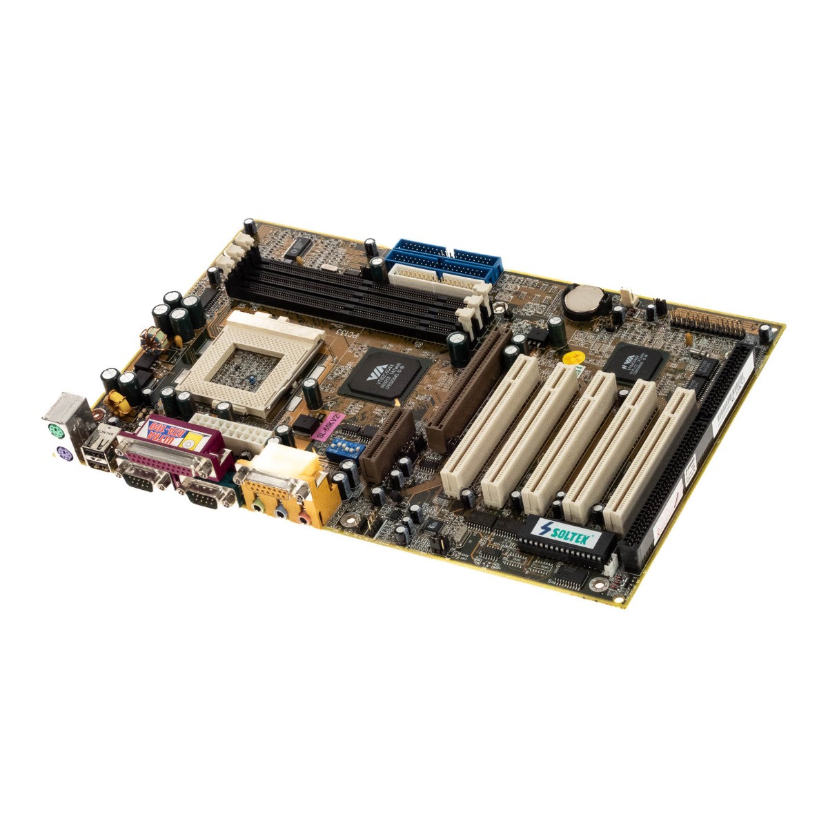 Motherboard SOLTEK SL-65KV2 SOCKET PGA370 SDRAM AGP PCI ISA AMR ATX