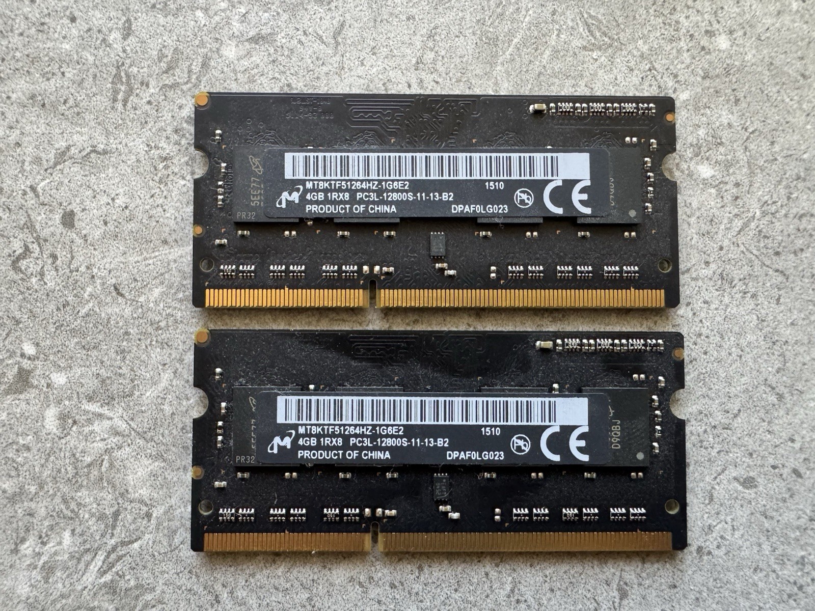 Apple OEM Micron 8GB 2x 4GB PC3L-14900S SODIMM Laptop  – MT8KTF51264HZ-1G9E2