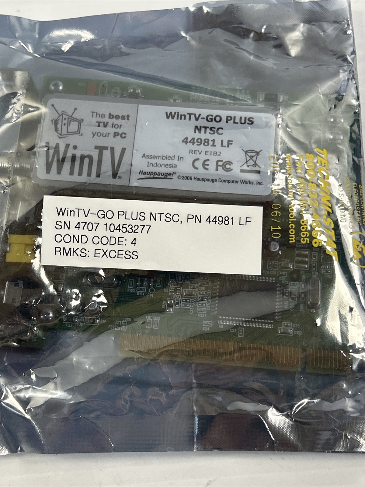 WinTV-GO PLUS NTSC 44981 LF new sealed Sb7