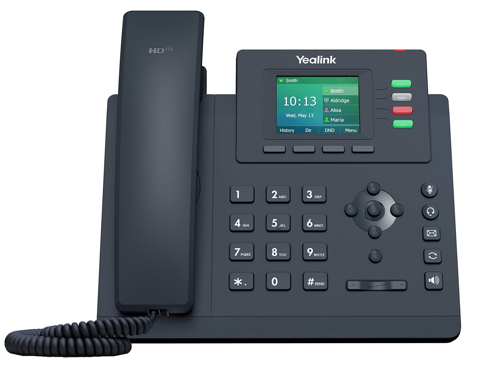Yealink T33G IP Phone, 4 VoIP Accounts. 2.4-Inch Color Display. Dual-Port