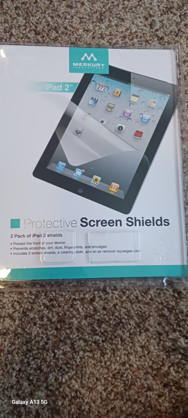Merkury Innovations Protective Screen Shields 2 Pack Of Ipad 2 Protection sealed