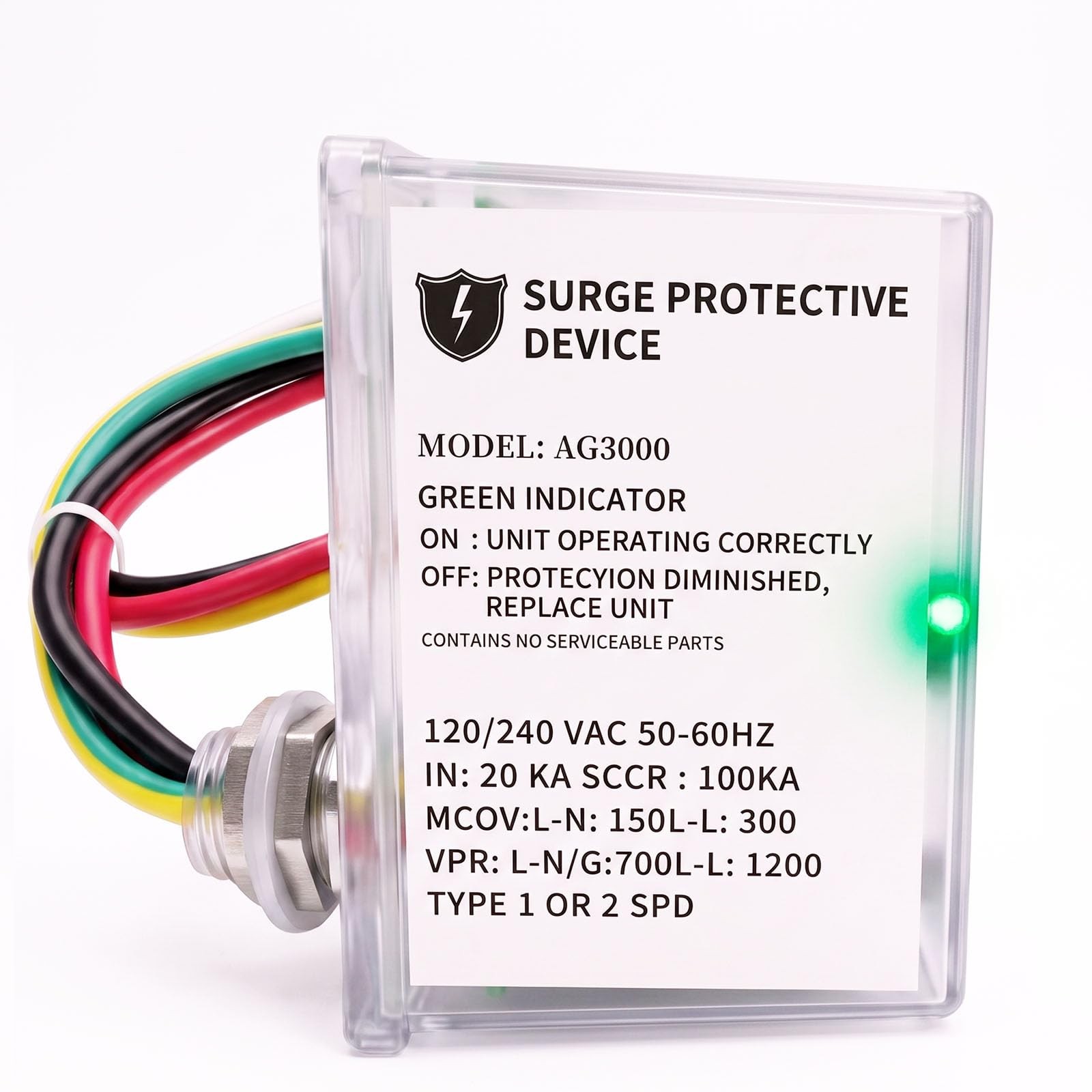 AG3000 HVAC Surge Protector 120/240V, Mini Split & AC Protection Device 1PCS
