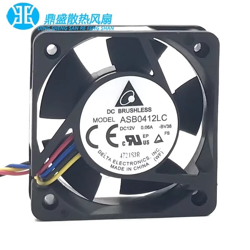 Delta ASB0412LC BV38 4015 DC12V 0.06A 4CM 4-Wire PWM Mute Cooling Fan
