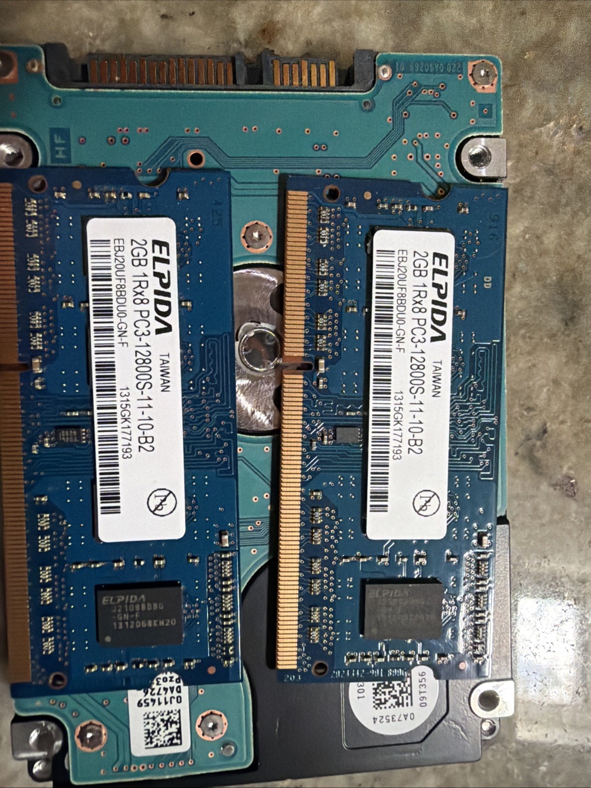ELPIDA 4GB (2 x 2GB) PC3-12800 (DDR3-1600) Memory Perfectly Working USED