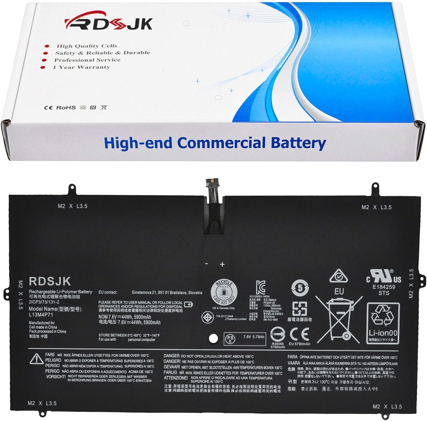 L13M4P71 L14S4P71 Laptop Battery for Lenovo Yoga 3 Pro 1370 5Y71 I5Y51 I5Y70