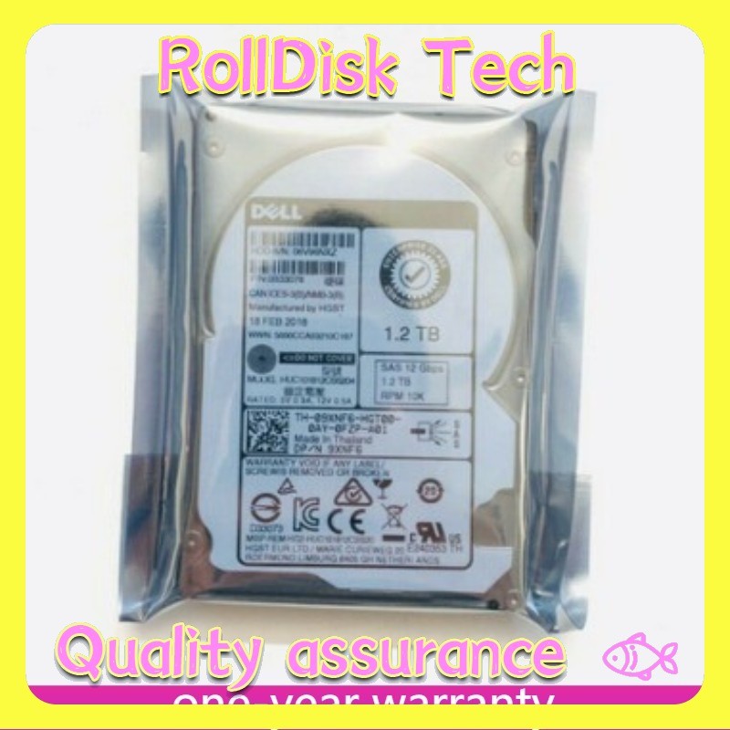 New Dell 9XNF6 09XNF6 HUC101812CSS204 1.2TB 12G 10K SFF 2.5" SAS HDD HARD DRIVE