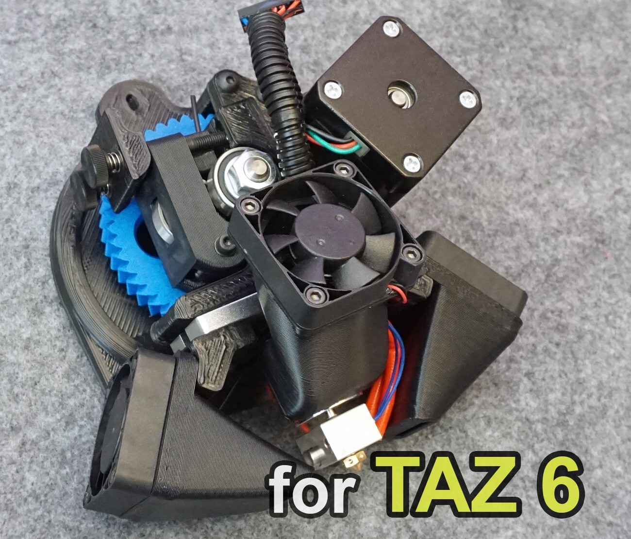 LulzBot TAZ 6 1.75mm Single Extruder Tool Head .5mm Nozzle, plug and play