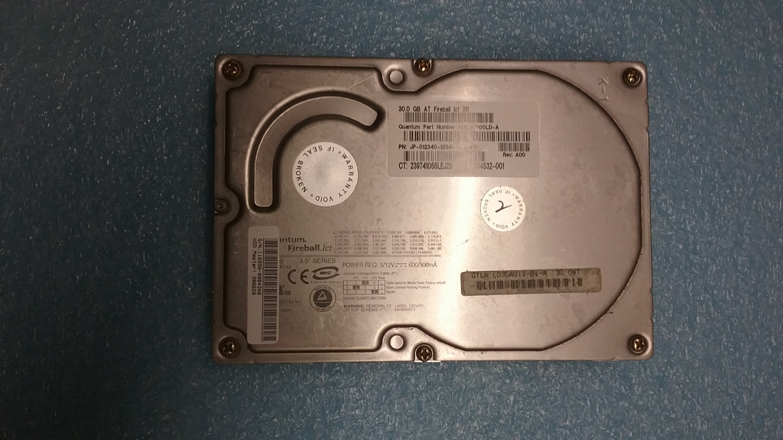 Quantum Fireball lct 20 LD30A011-01-A 30.0GB ATA-100 Hd