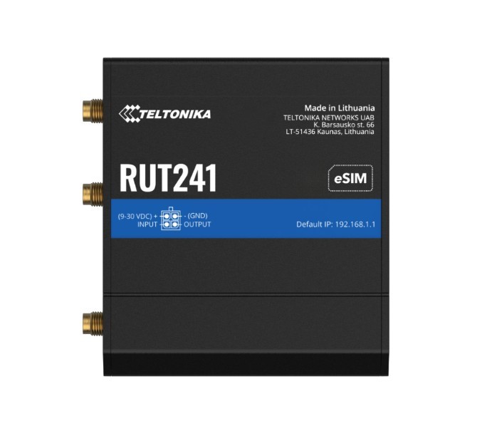 Teltonika RUT241 Industrial Cellular Router Instant LTE Failover Compact