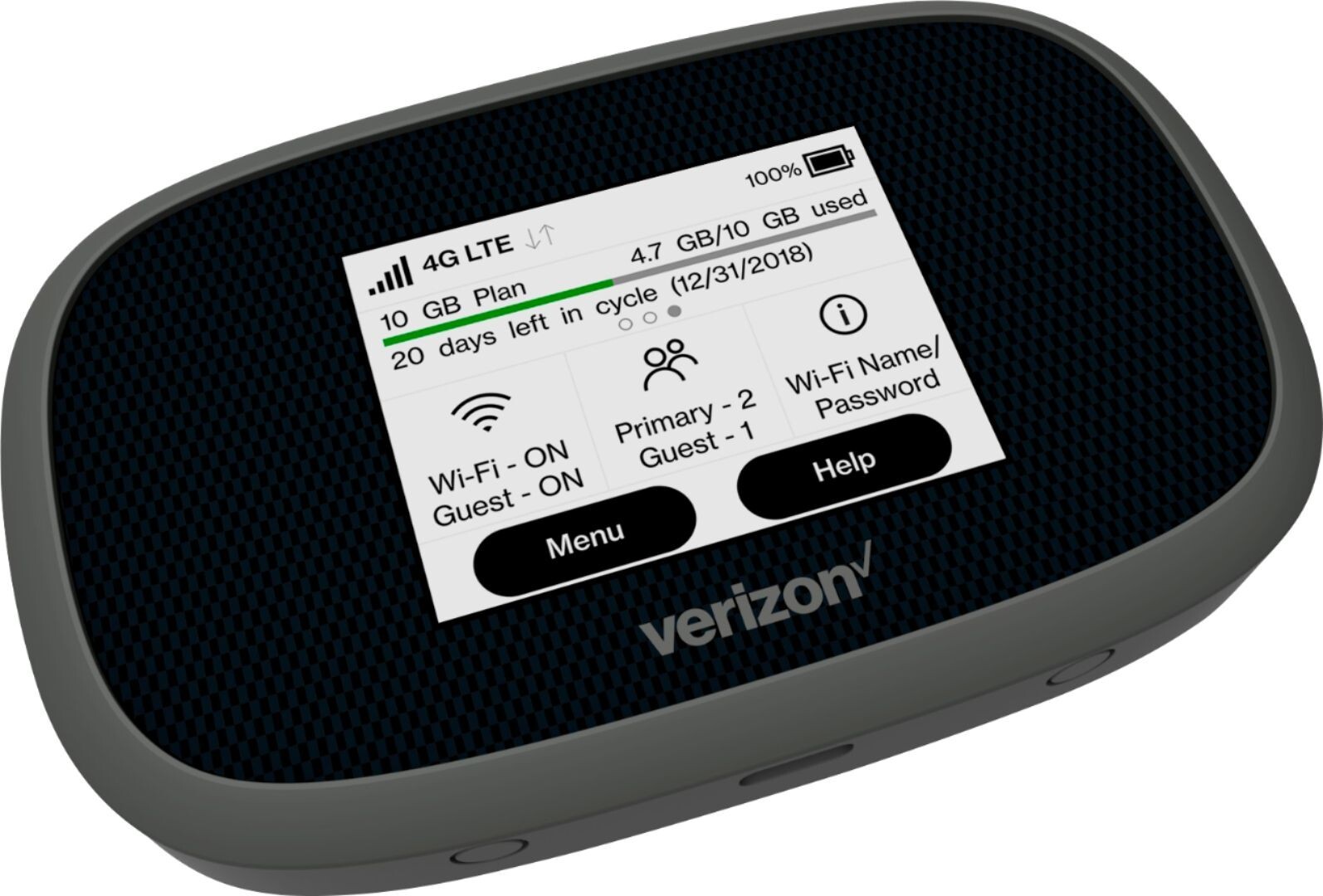 Novatel Wireless MiFi 8000 Mobile Hotspot Verizon 4G LTE No Battery & AC Adapter