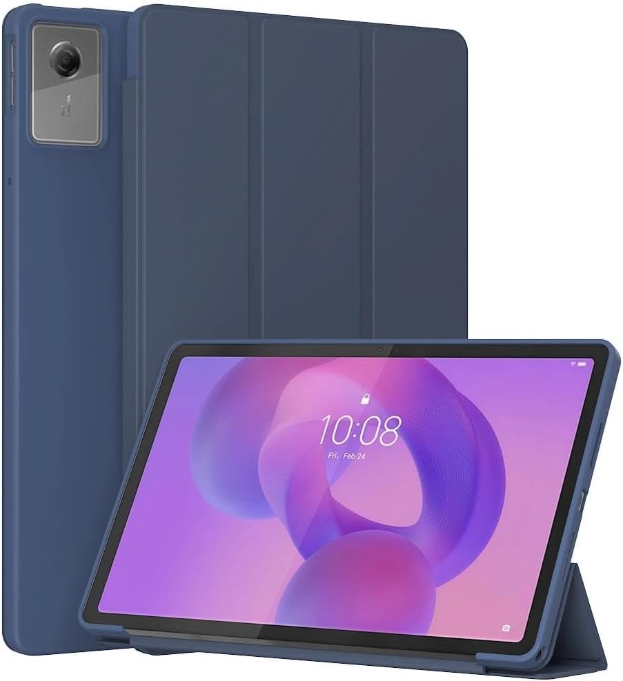 GUNPRIO Trifold Stand Cover for Lenovo Idea Tab 11" 2025 - Slim Lightweight Blue