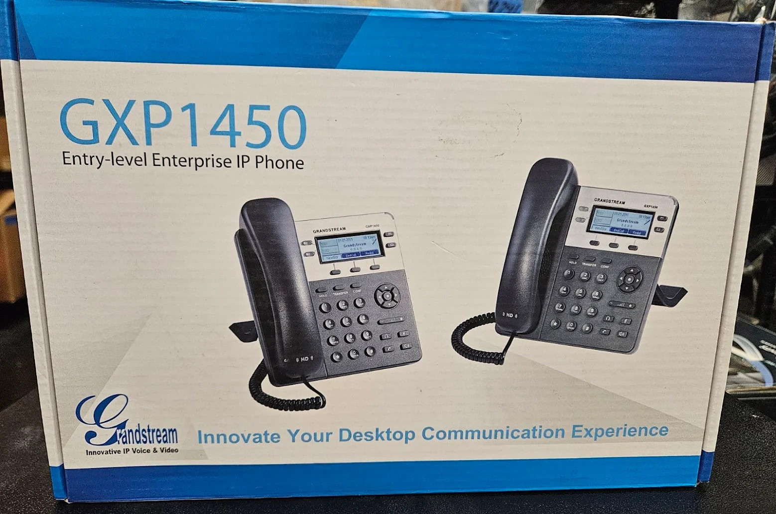 ***GREAT*** LOT OF 2 NEW GRANDSTREAM GXP1450 HD ENTERPRISE IP PHONES
