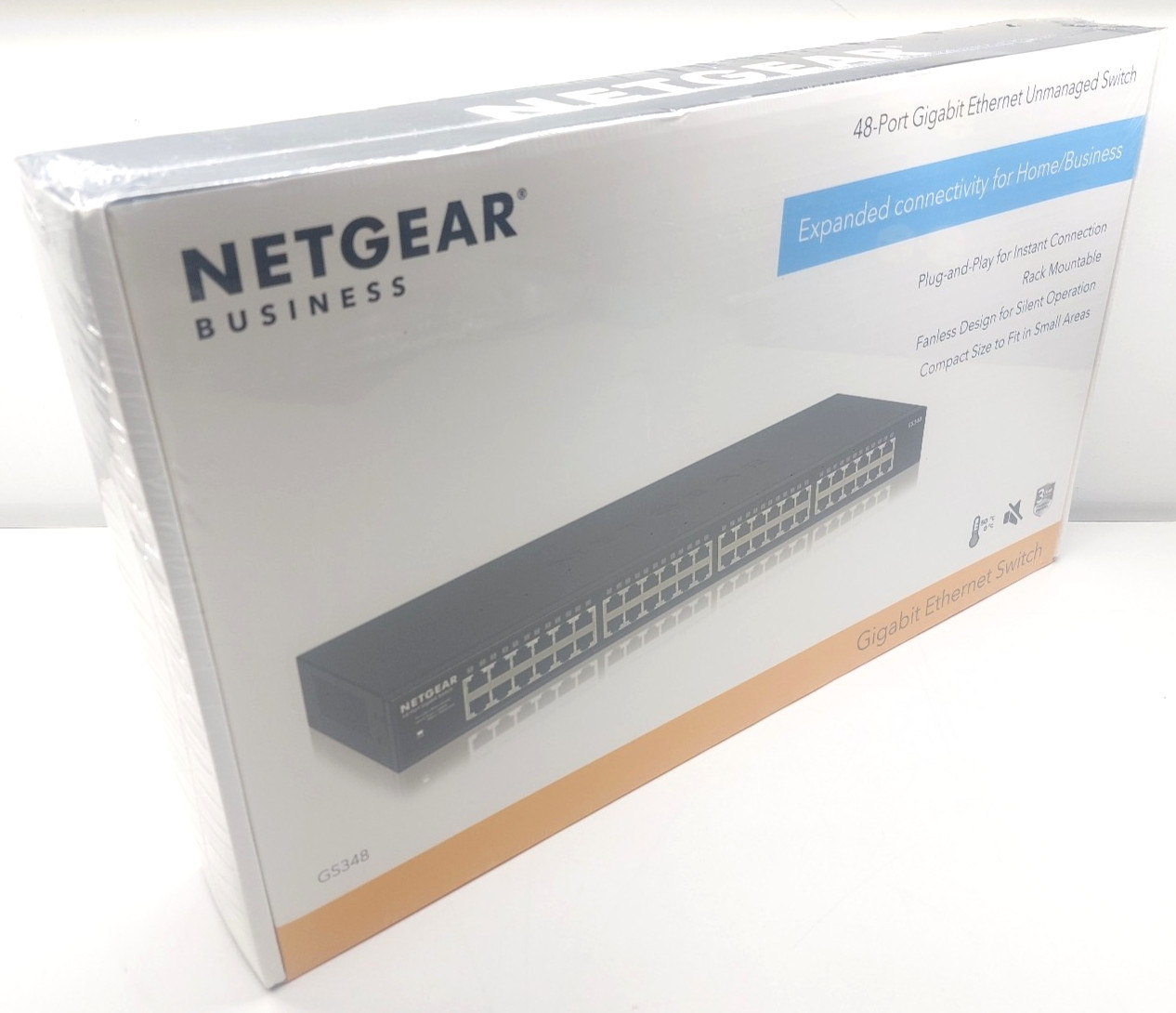 Netgear 48-Port Gigabit Ethernet Unmanaged Switch GS348-100AJS