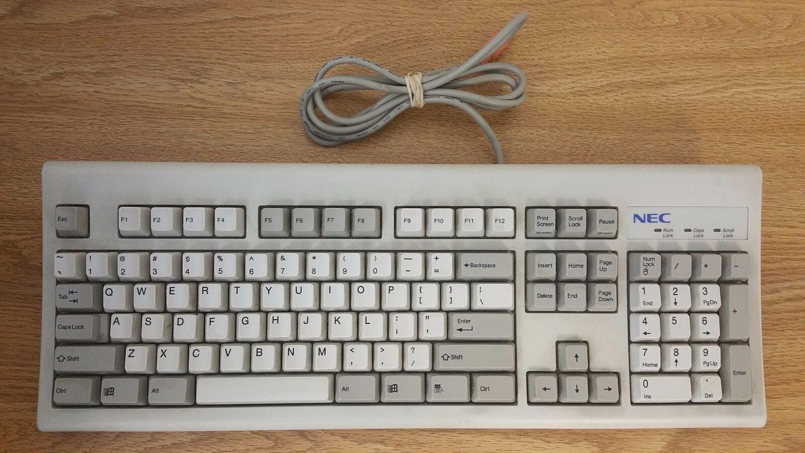 Zenith Clicky Vintage KB-5923 Keyboard - PS/2 vintage Keyboard RARE open box new