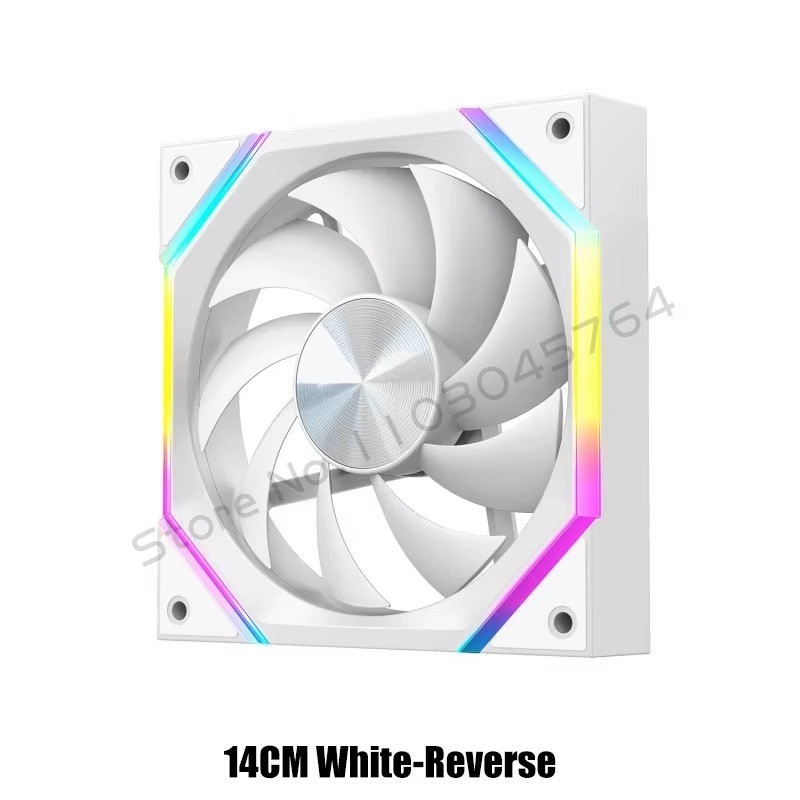 140mm ARGB PC Case Fan Silent 6-30dBa 89CFM 4-Pin PWM Forward/Reverse