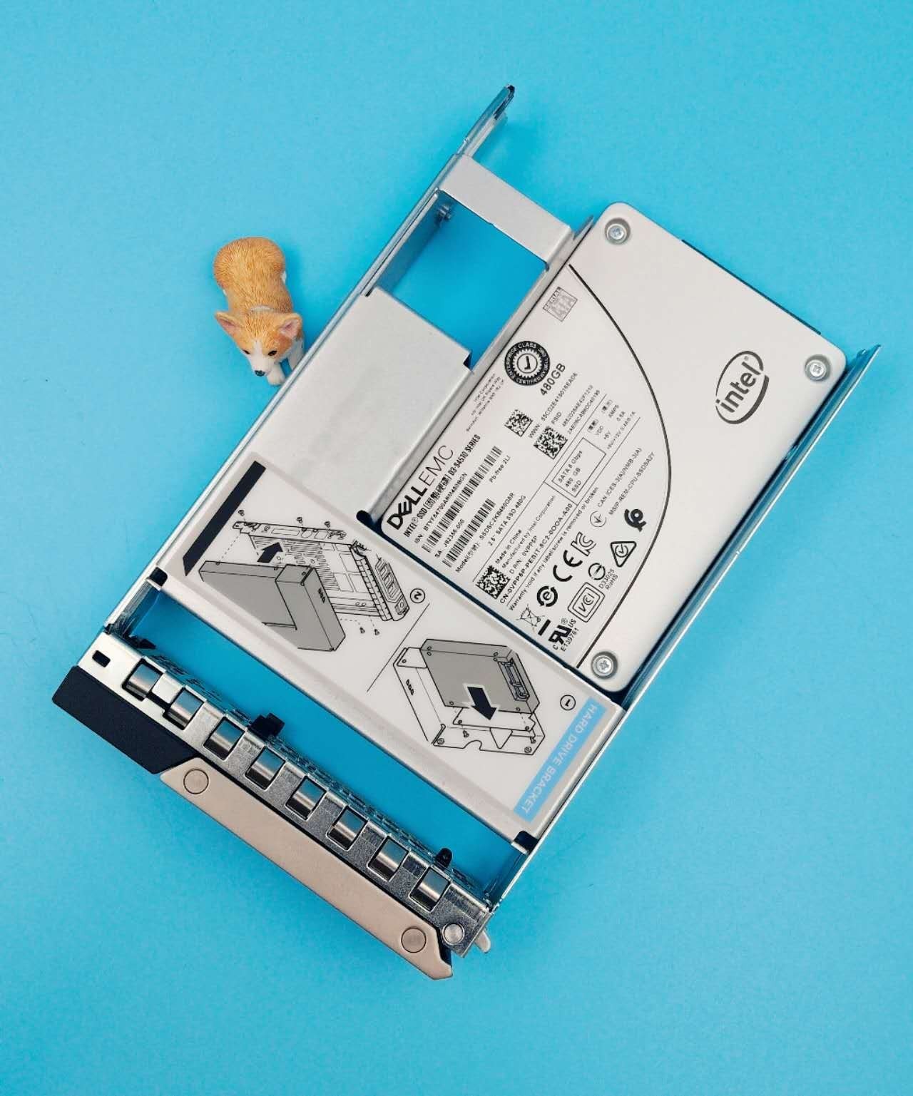 Dell EMC 480GB SATA 6G RI SSD VPP5P SSDSC2KB480G8R D3-S4510 3.5" LFF Caddy R730