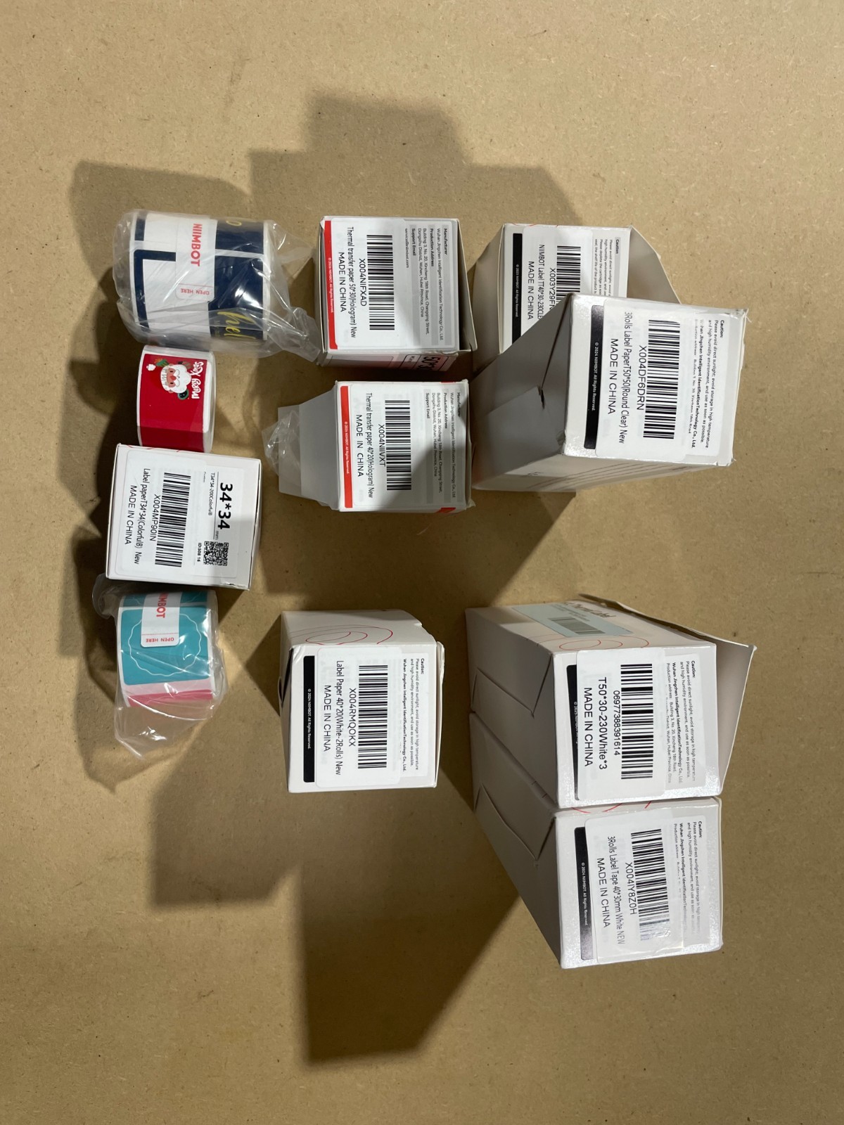 5 boxes niimbot printer lables
