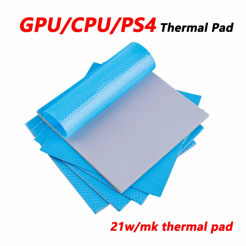 24W/MK GPU CPU Thermal Pad Heatsink Cooling Conductive Silicone Pad100x100mm New