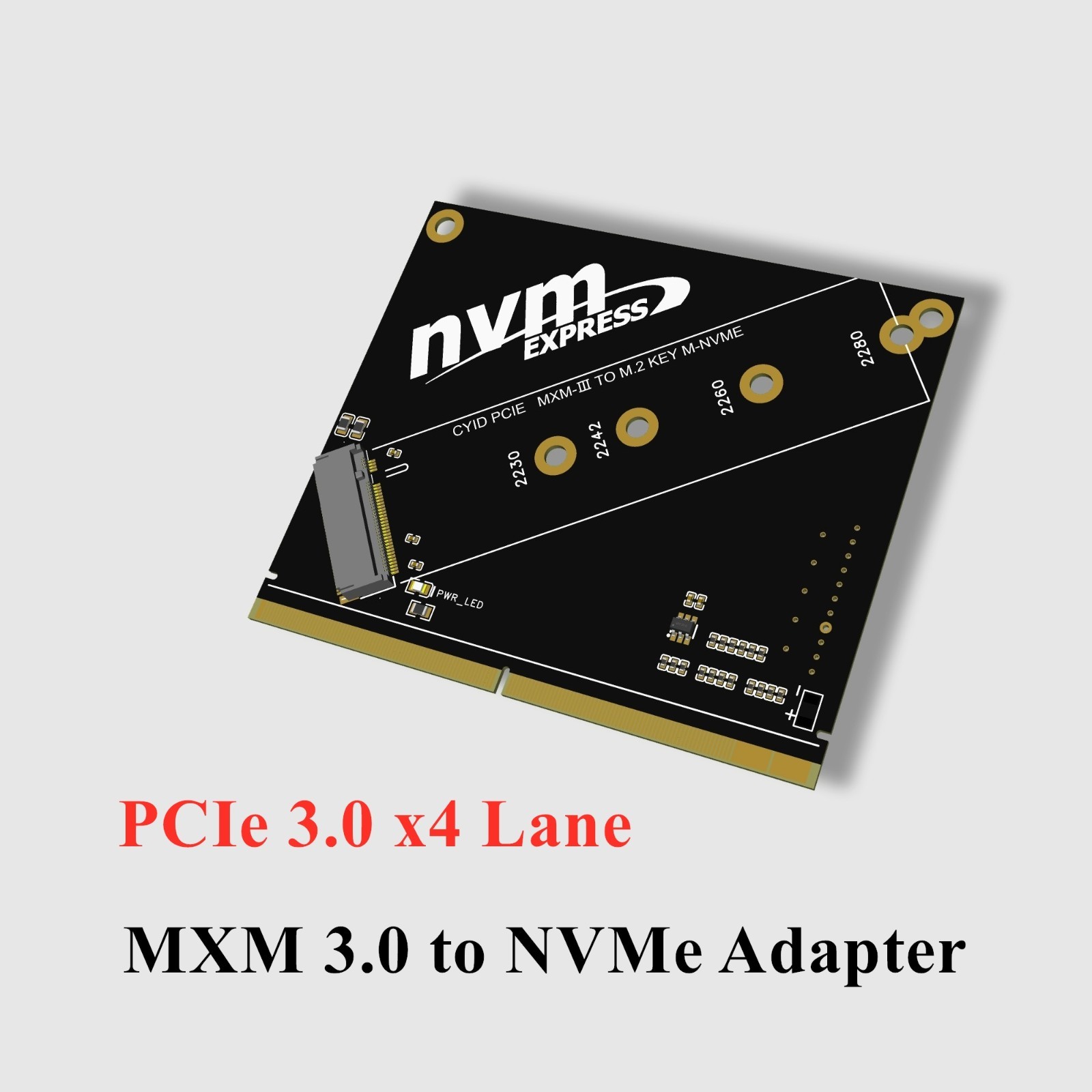 New MXM 3.0 Graphics Card Slot to M.2 NGFF NVMe SSD Adapter Card For Laptop