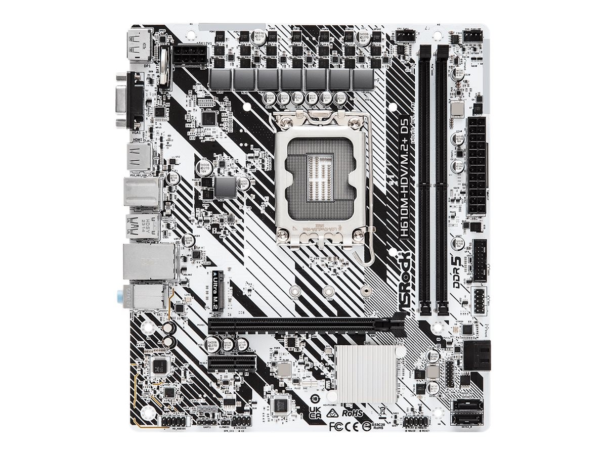 ASRock H610M-HDV/M.2+ D5 1700D Intel Socket 90-MXBM50-A0UAYZ Motherboard