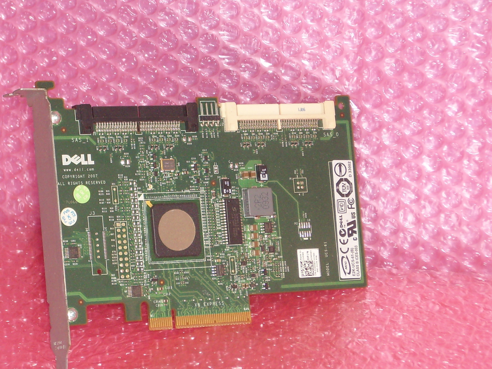 Dell UCS-61 JW065 REV A00 SAS/SATA RAID Controller