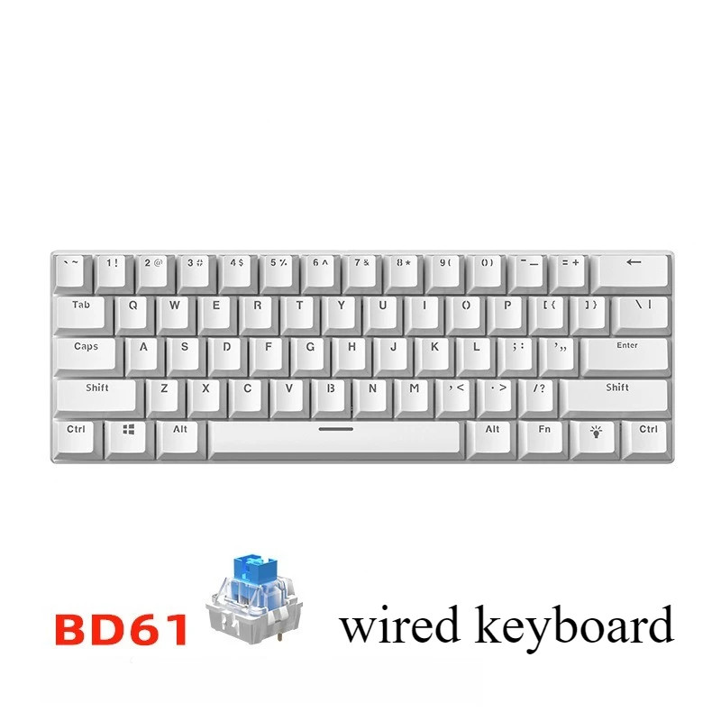 Teclado Mecánico 60% Gaming Keyboard Gamer Mechanical Keyboards 