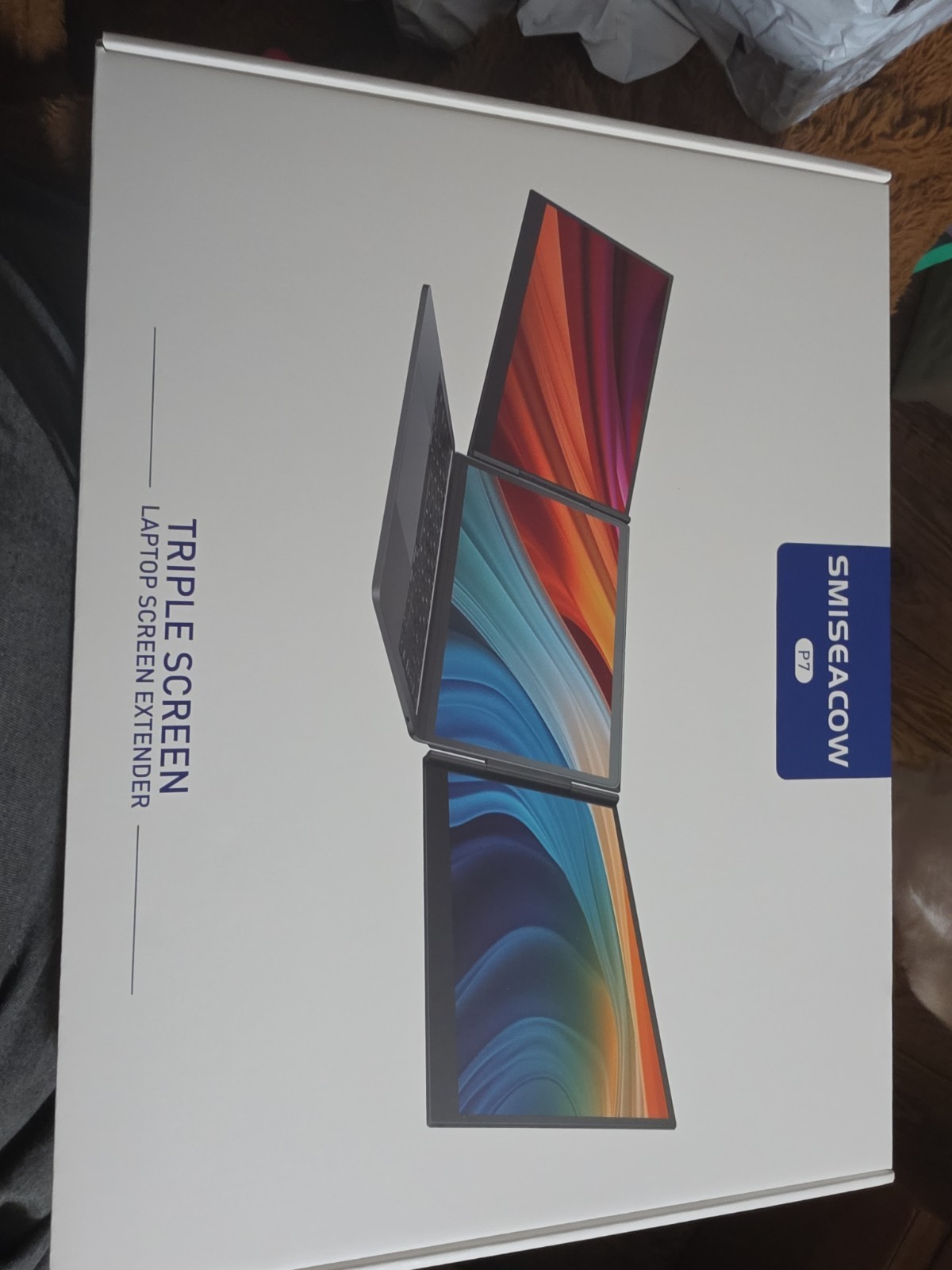 SMISEACOW Triple Laptop Screen Extender 15.6", 1080P FHD IPS 0.18" Ultra-Slim.