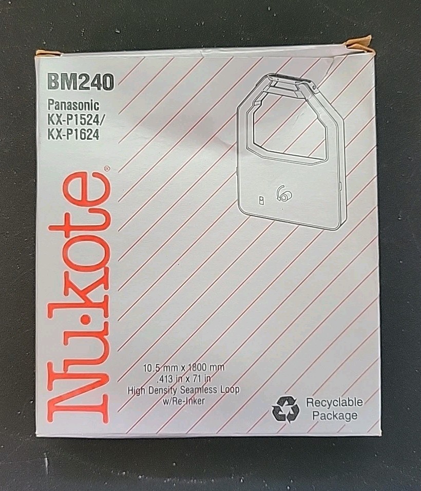 Nu-Kote BM240 cartridge Panasonic KX-P1524 & KX-P1624 NIB