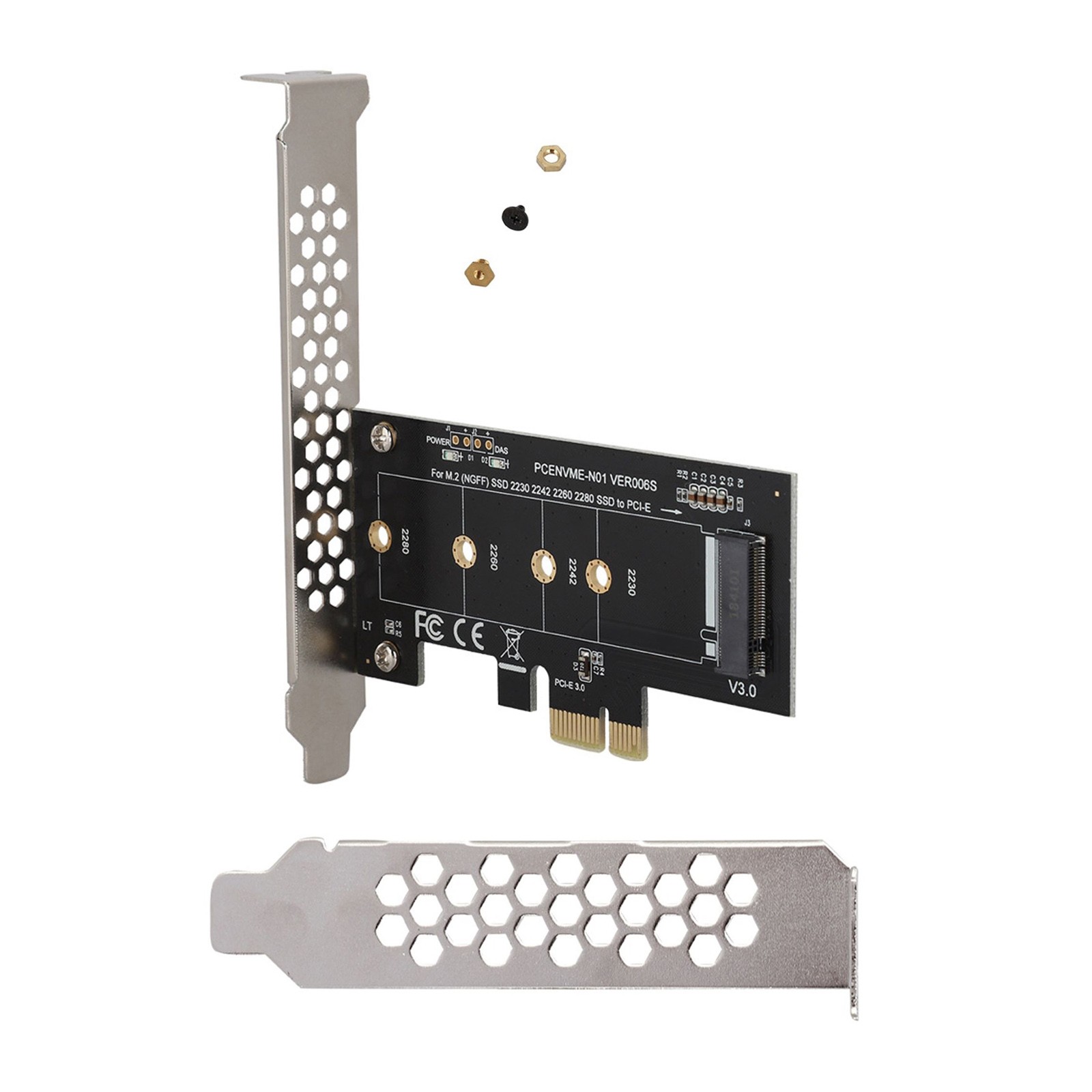 PCI-Express 1X to M.2 NGFF Adapter Card PCIE 3.0 X1 to NVME SSD M2 Expansion
