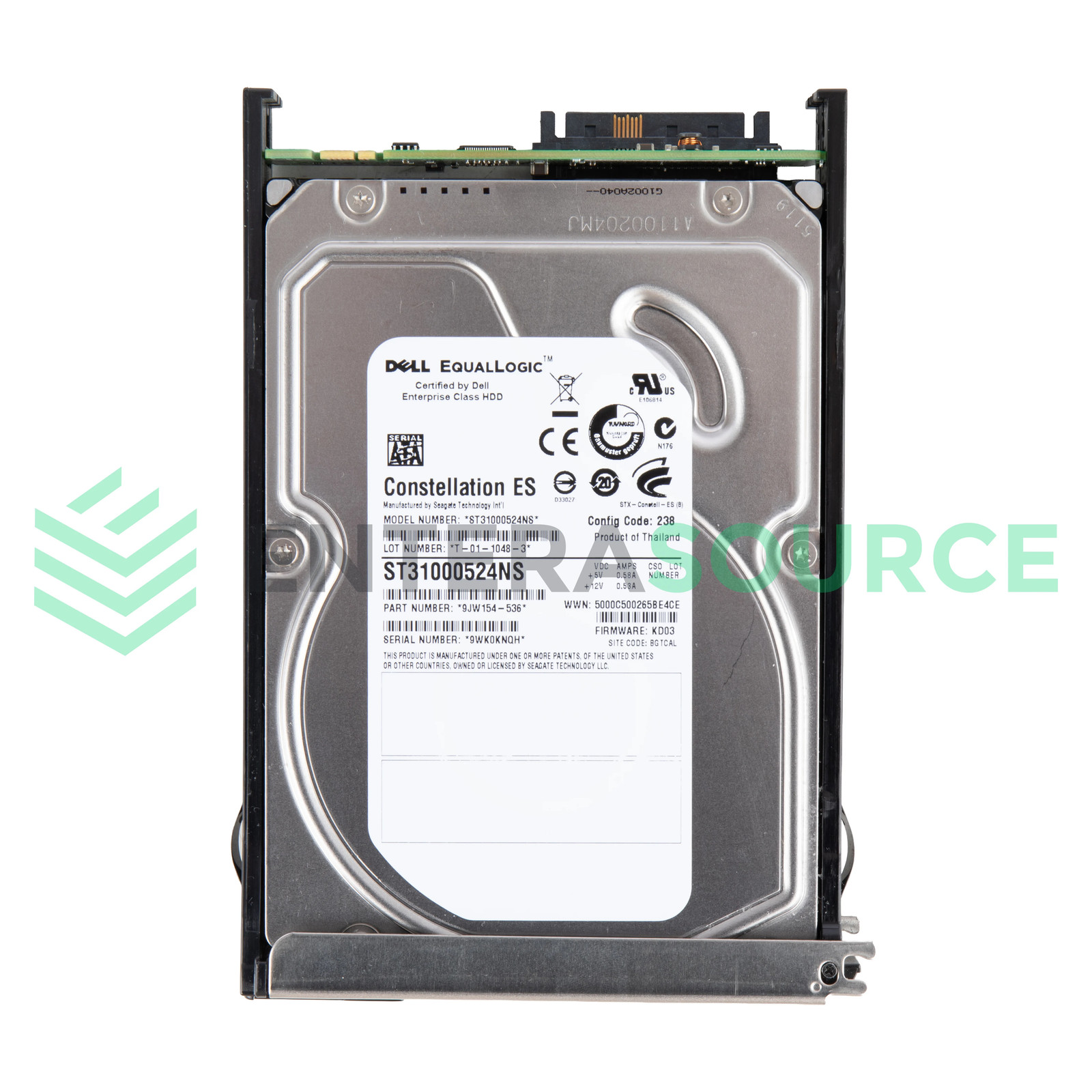Dell 0949509-01 EqualLogic 1TB 7.2K SATA 3.5" 3Gbps Hard Drive | ST31000524NS