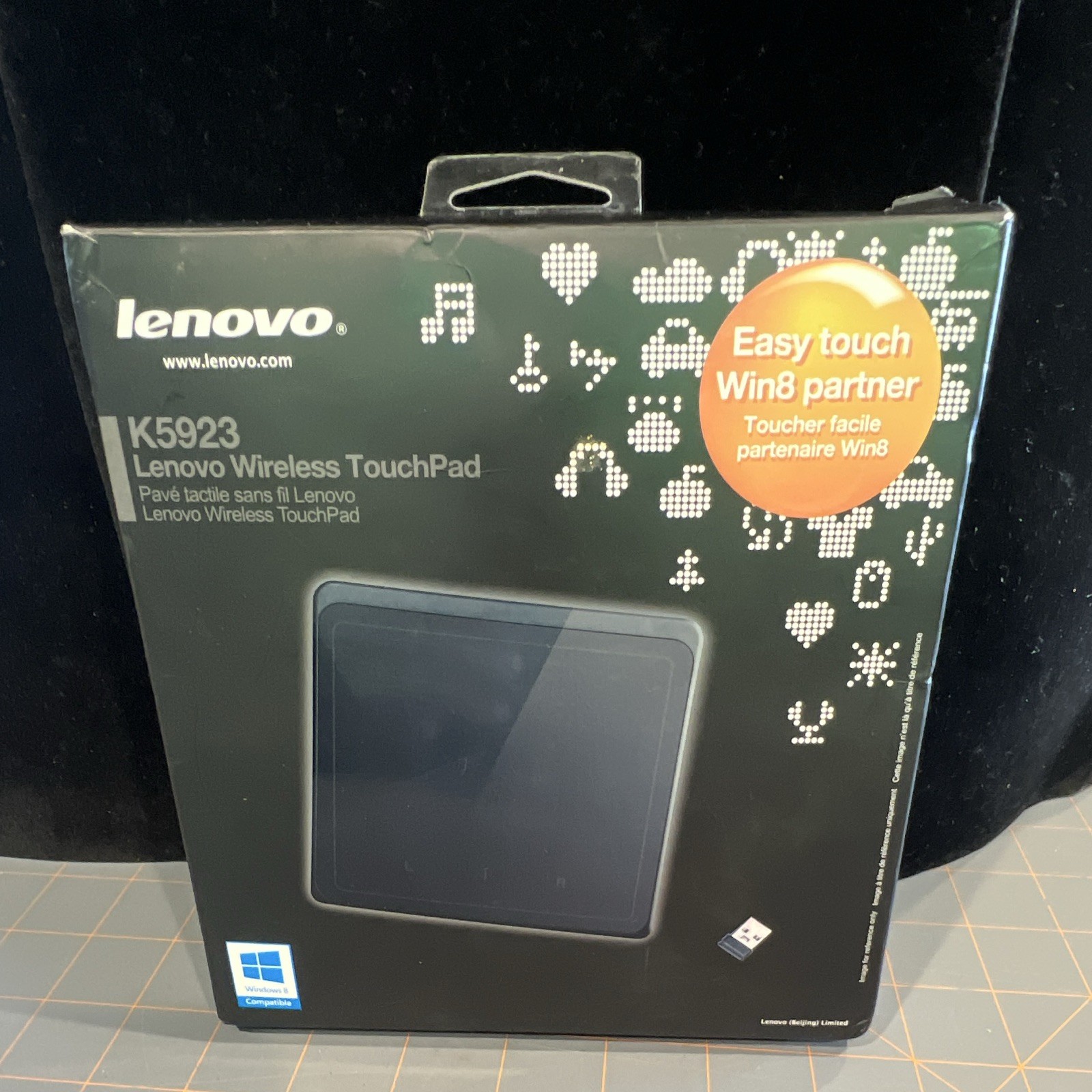 Lenovo K5923 Wireless Multi-Touch Touchpad Black w/ USB Receiver