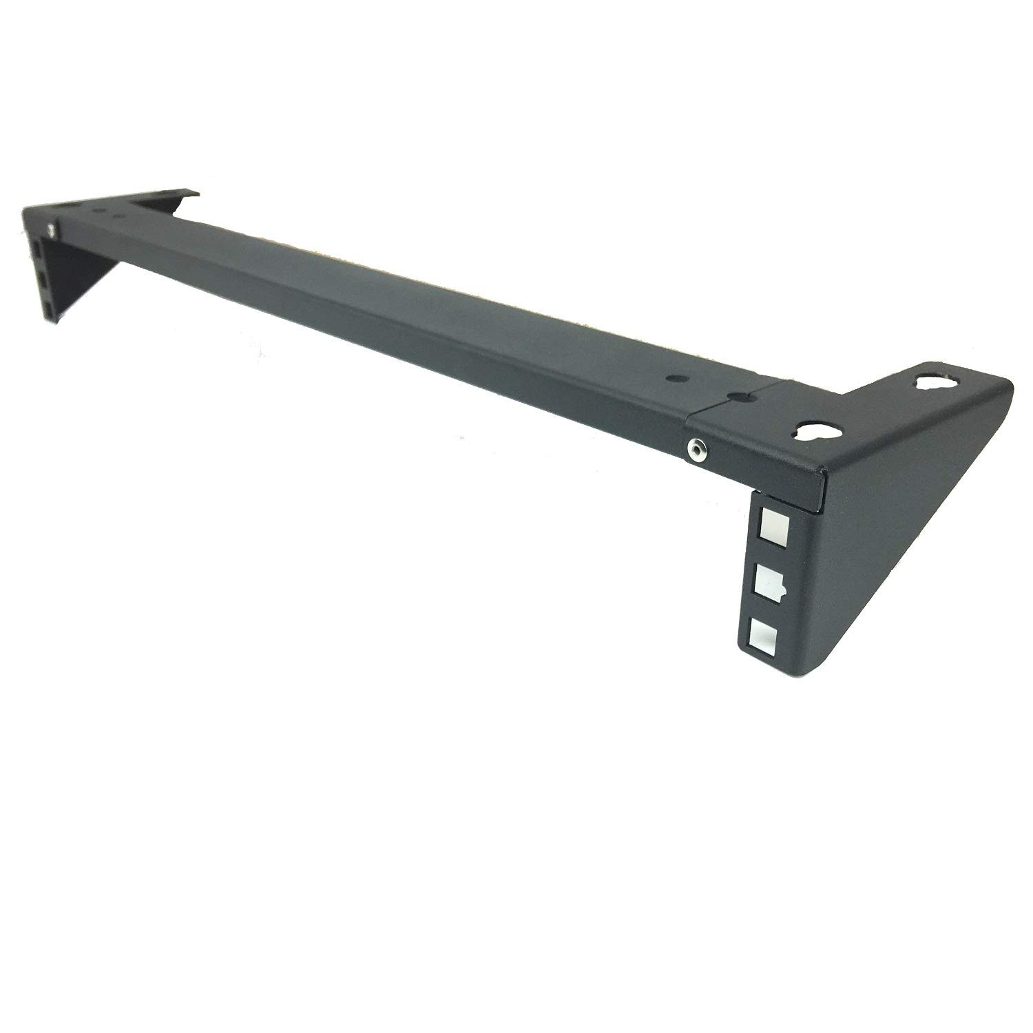 1U Lightweight Foldable 19 Inch Steel Vertical Rack Wall Mountable 2 Pack