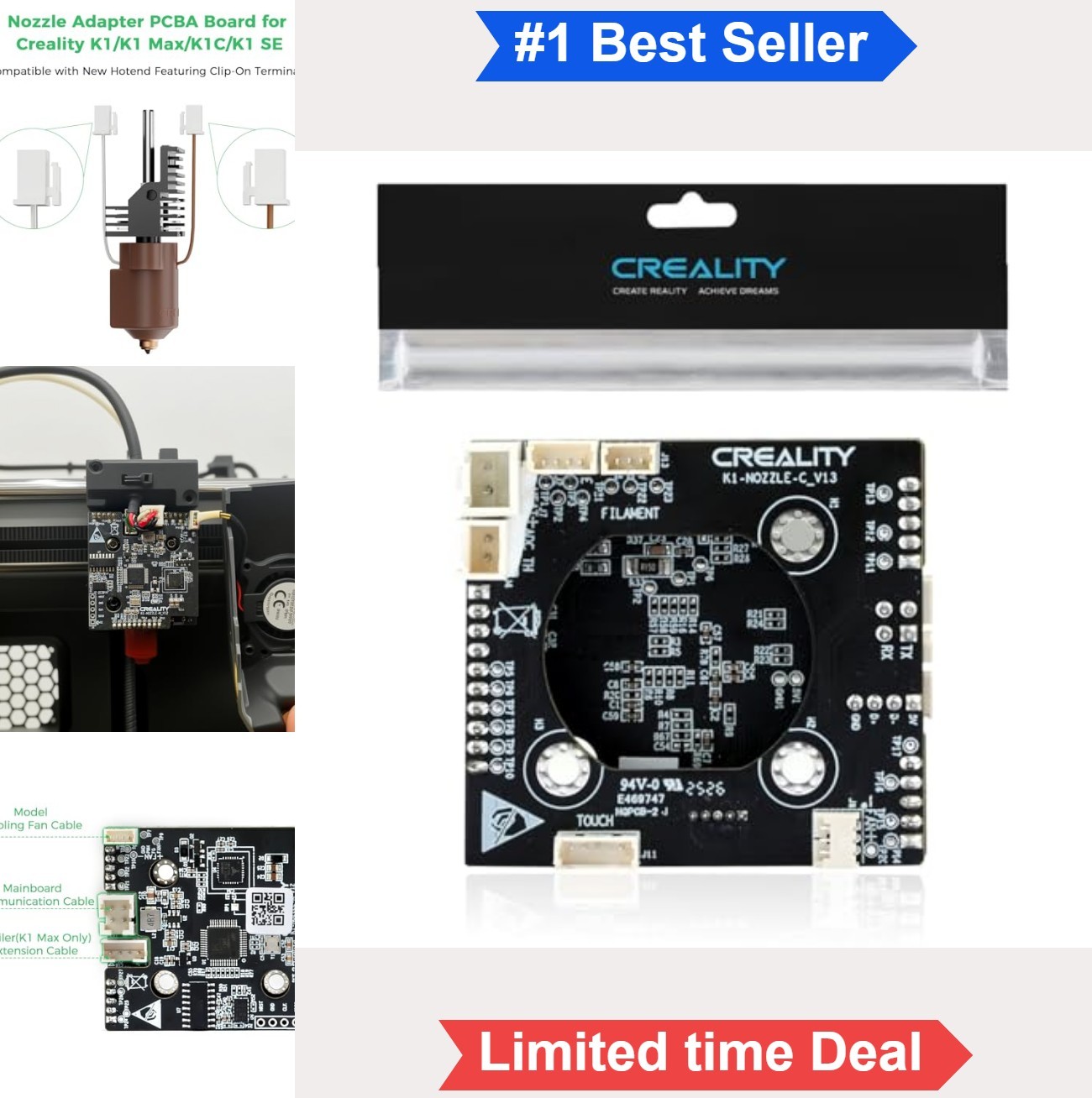 3D Printer Hotend Adapter Board Toolhead PCBA Breakout Module for K1 K1 Max K1C