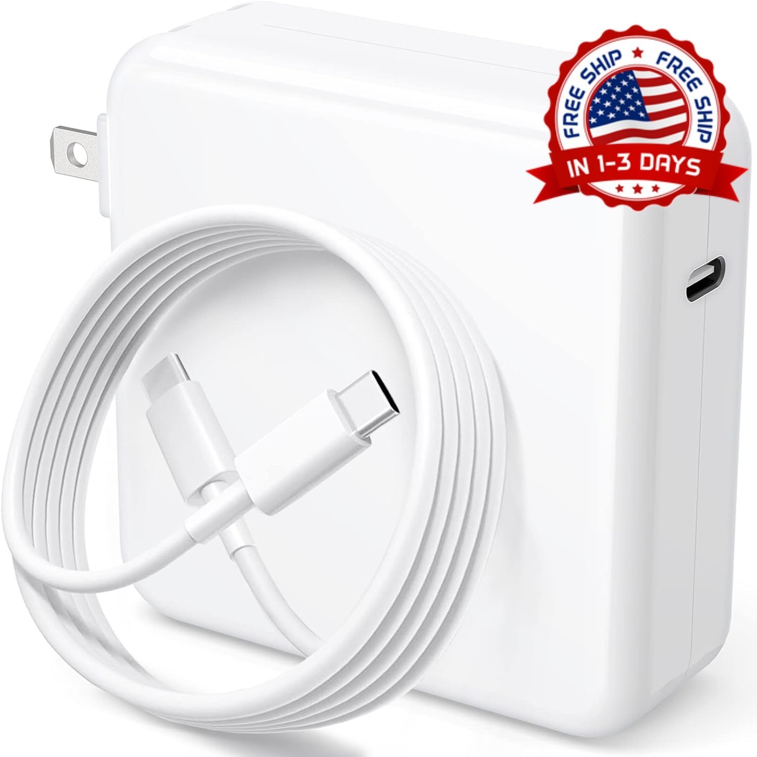 Cargador USB C para computadora portátil para Mac Book de 13/14/15/16 pulgadas,