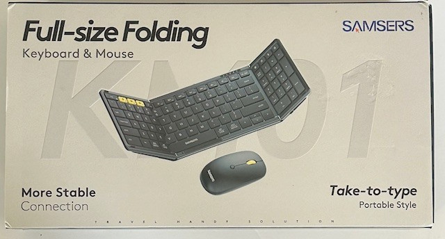 Samsers KM01 Foldable Wireless Bluetooth + 2.4GHz Keyboard & Mouse