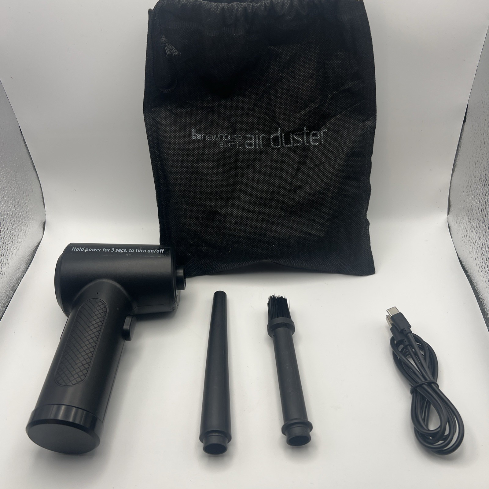 Newhouse Electric Cordless Air Duster NHAD-BR-001, 3-Speed Blower Tested Works