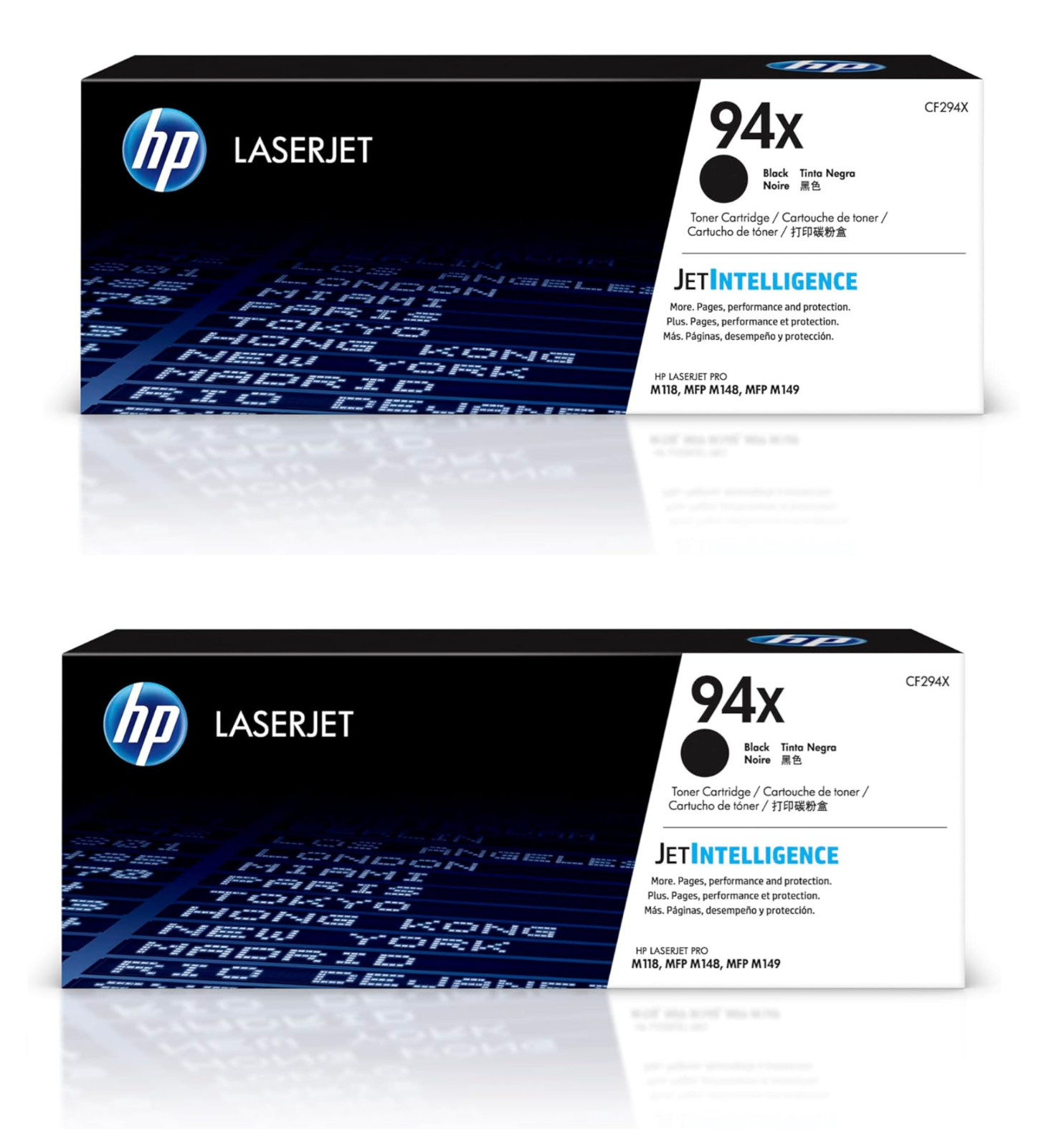 HP 94X 2 pack High Yield Black LaserJet Toner Cartridge CF294X NEW & SEALED