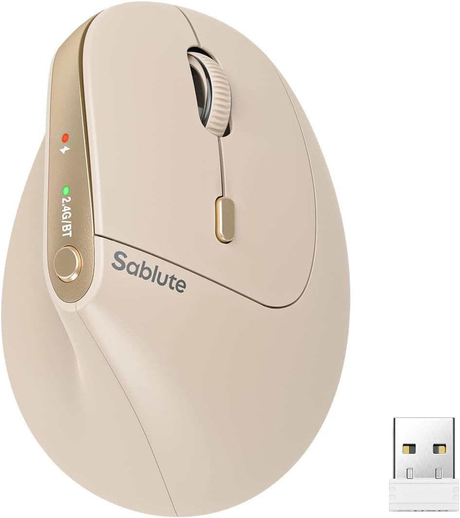 MAM3 Ergonomic Mouse, Bluetooth Mouse for Small and Medium Hands