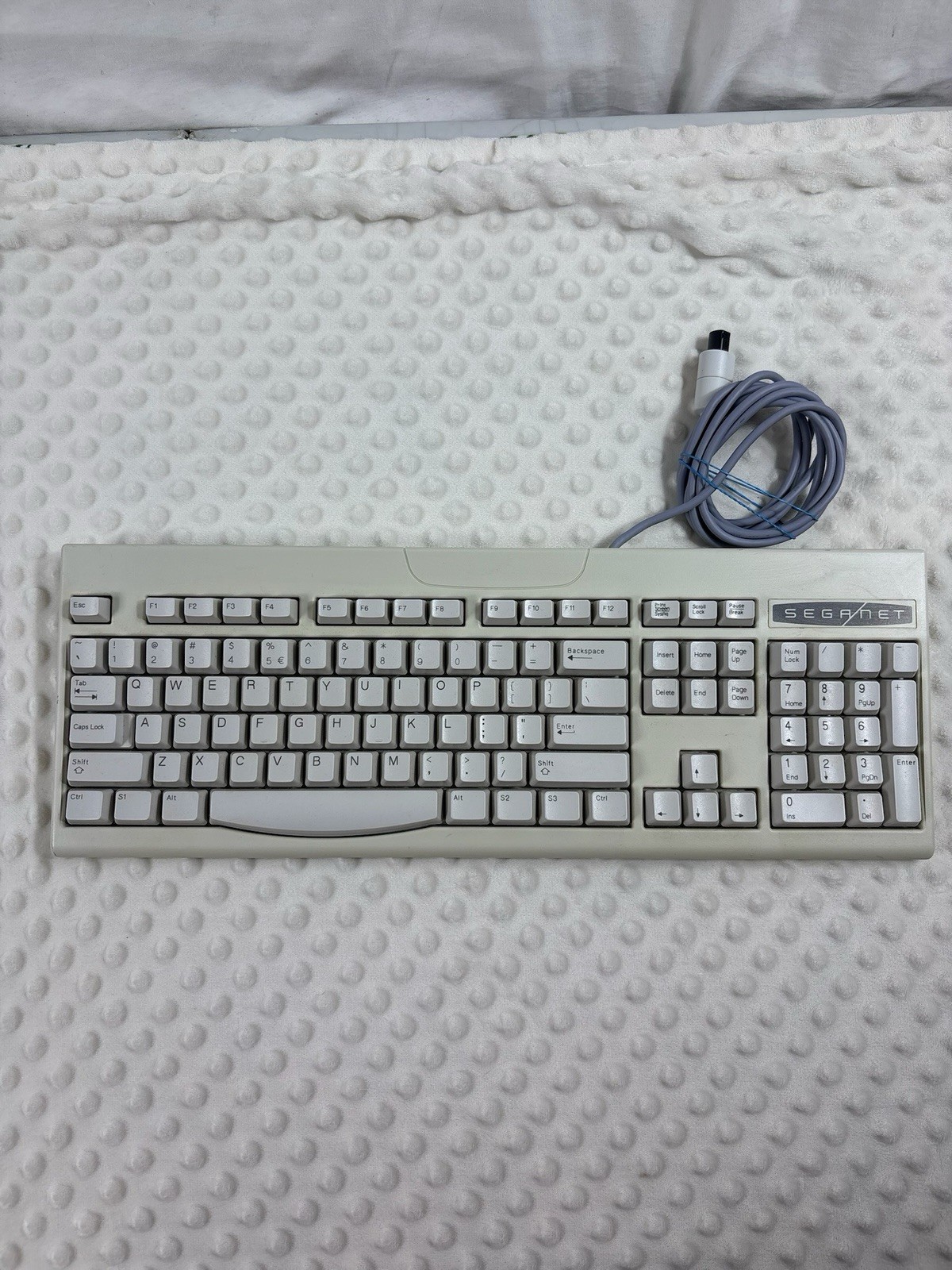 Rare SegaNet Sega Dreamcast Keyboard SK-1502 OEM Official Grey Vintage Clean