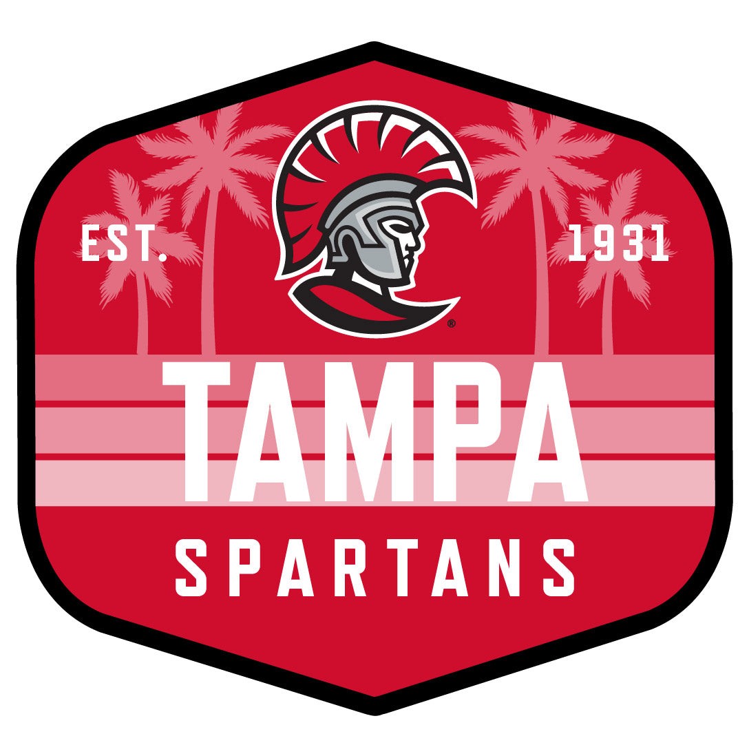 University of Tampa Spartans Scenic Background Offic. Lic. Sticker/Magnet
