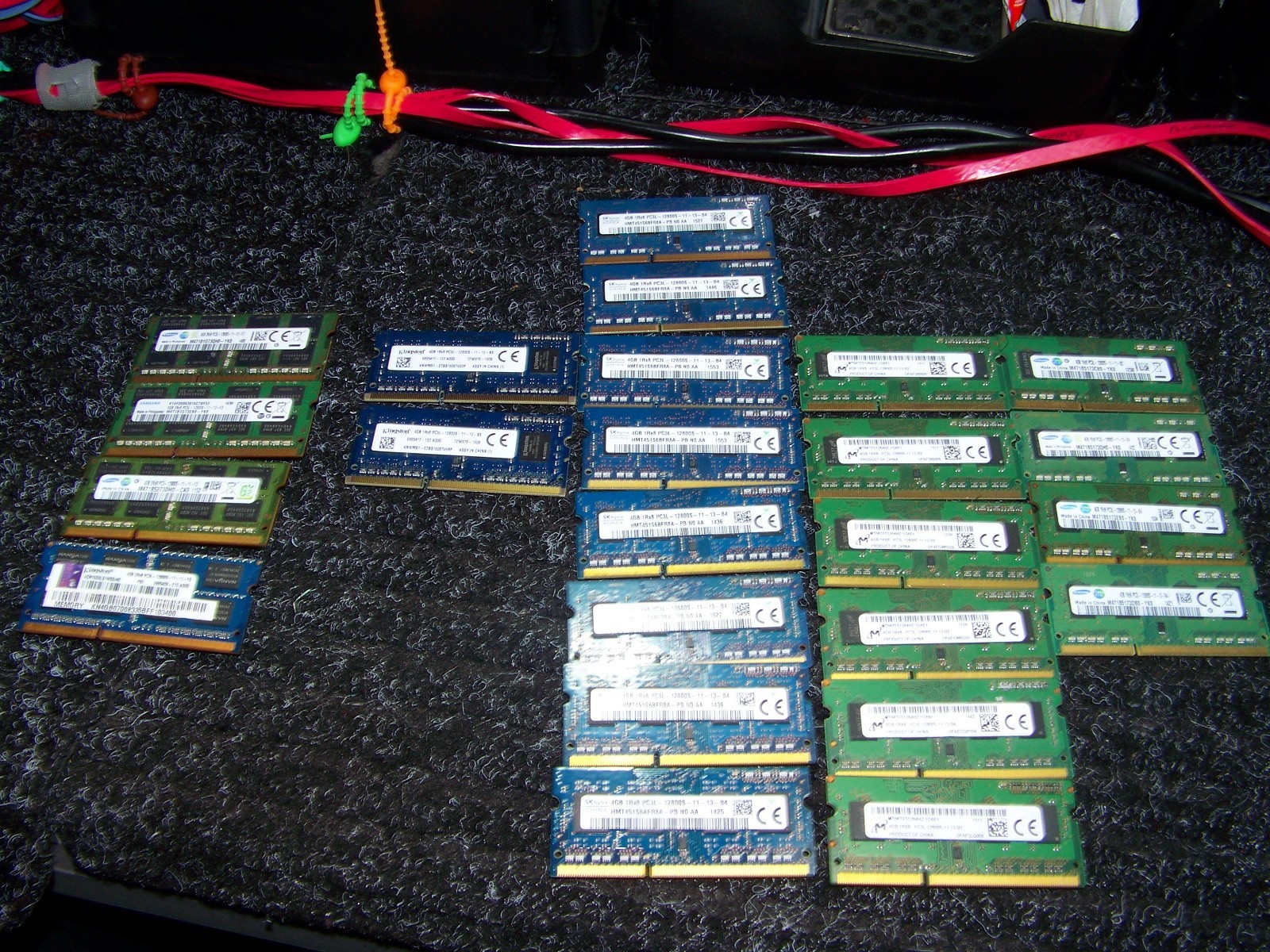LOT OF 24 Laptop Ram, Memory_DDR3_4GB 1RX8, 2Rx8_ PC3L-12800S💼PASSED ALL TEST💼