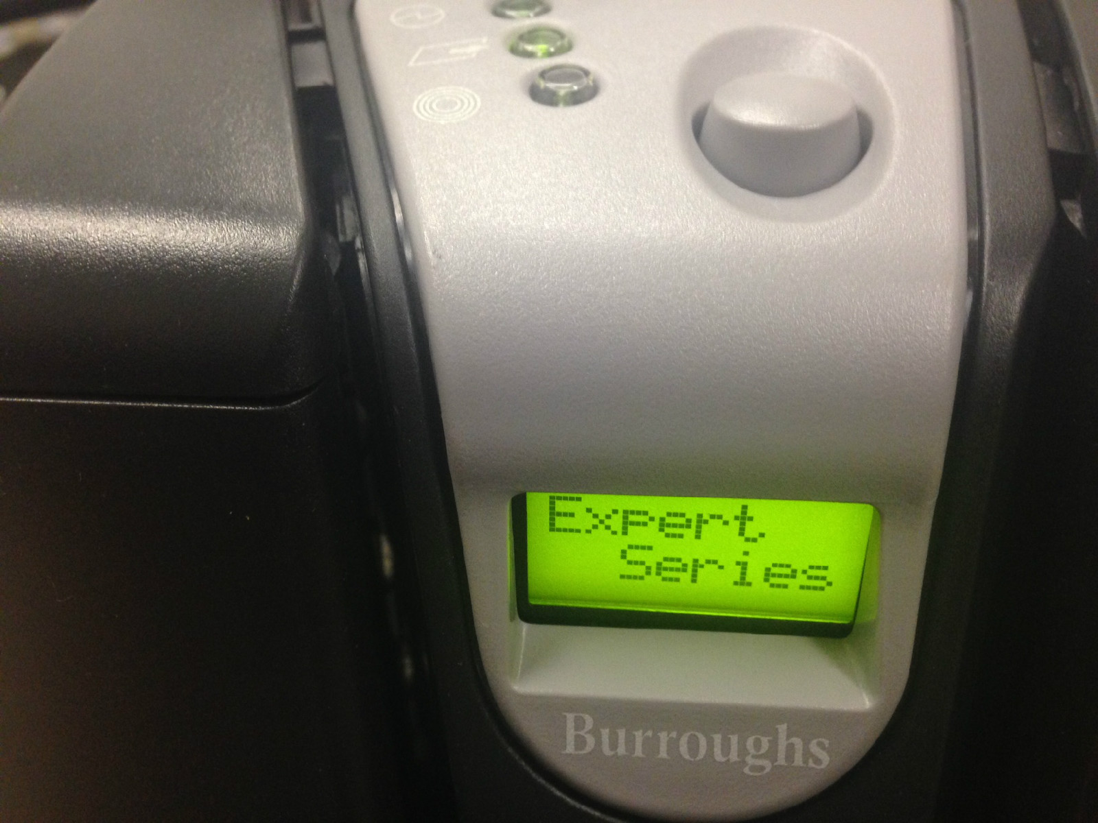 Burroughs SMARTSOURCE EXPERT check scanner SSX180100PKA