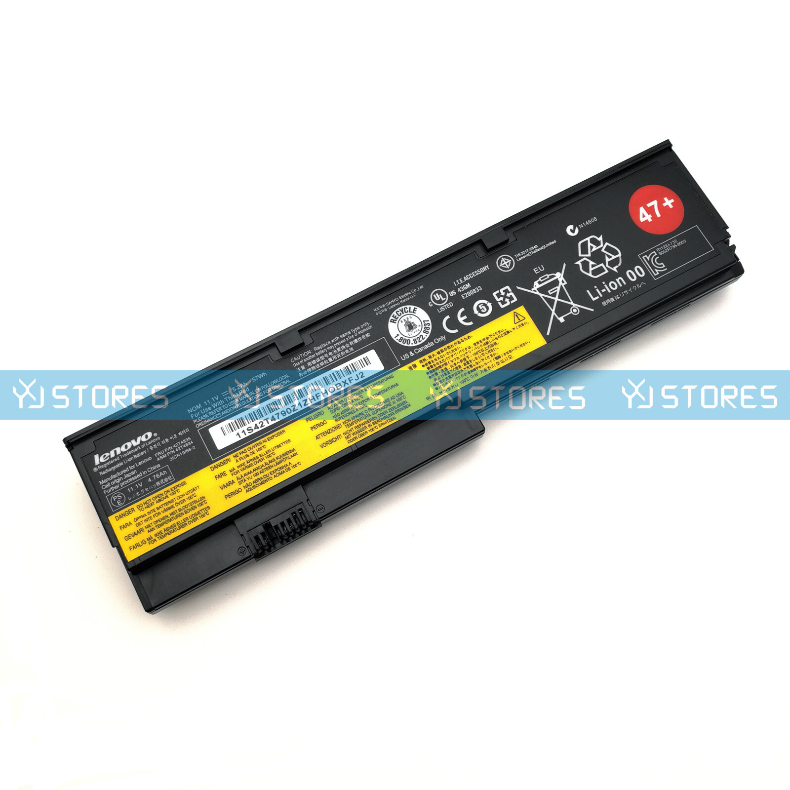 Genuine 47+ OEM Battery for Lenovo ThinkPad X200 X200S 45N1171 42T4834 42T4646