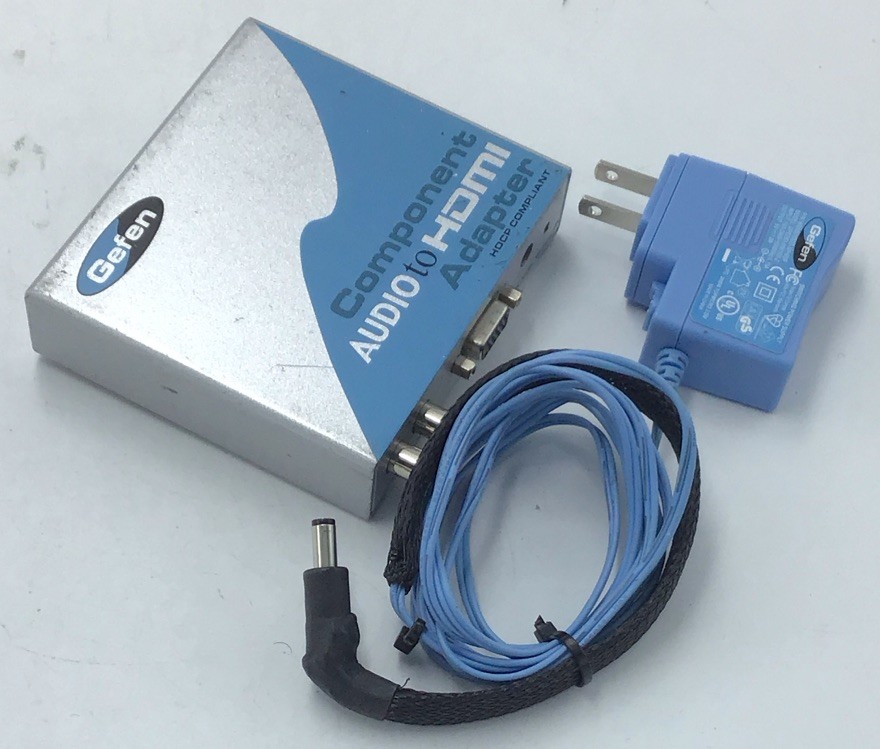 Gefen EXT-COMPAUD-2-HDMI Component Audio to HDMI Adapter W/Power Supply B00