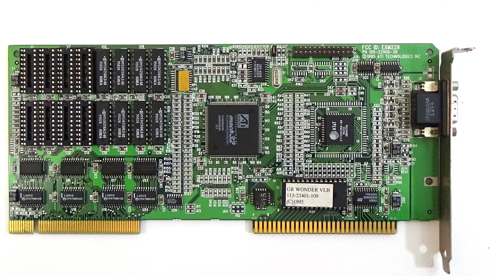 1995 ATI Graphics Wonder Video Card ATI Mach32 #723