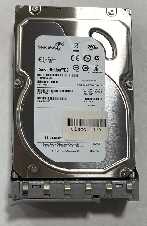 Seagate 1 TB ST1000NM0001 Cisco 58-0143-01 w/Tray (5 pieces)