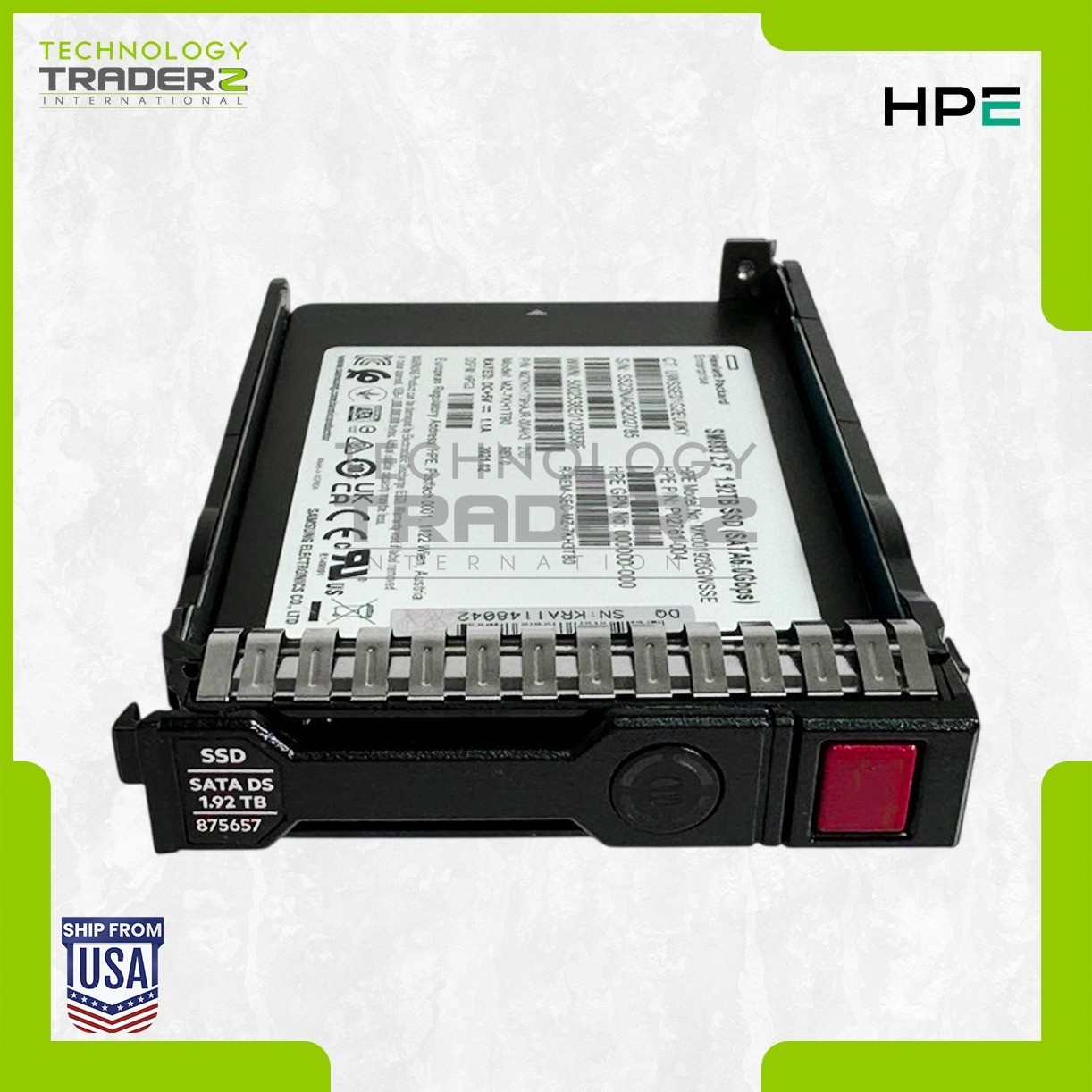 875513-B21 HPE SM883 1.92TB SATA 6G MU 2.5" SSD P02761-004 875657-001 MZ-7KH1T90