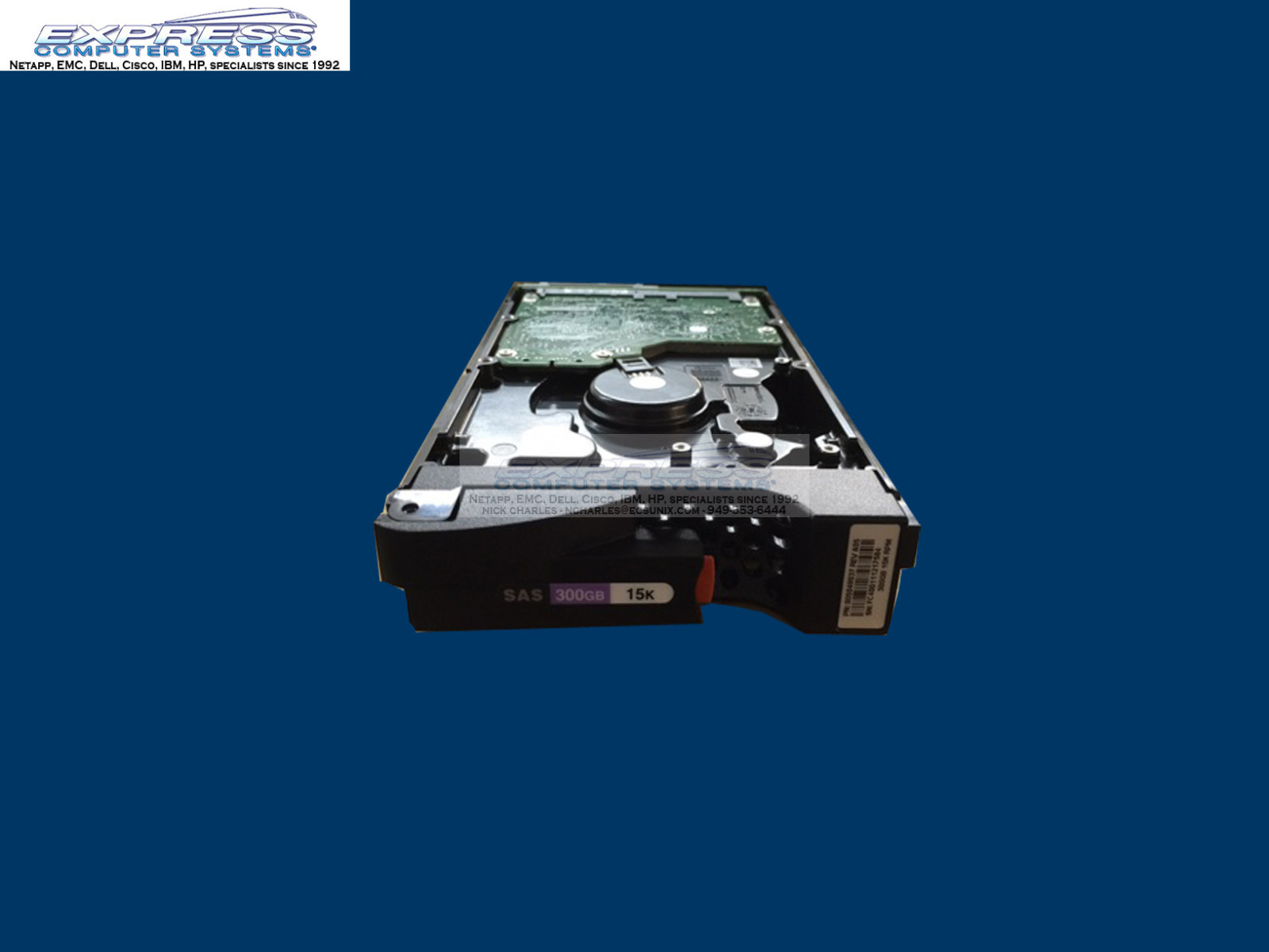 EMC VNXe 005049037 300GB 15K RPM 6Gbps 3.5" SAS Drive HDD V2-PS15-300 VNX
