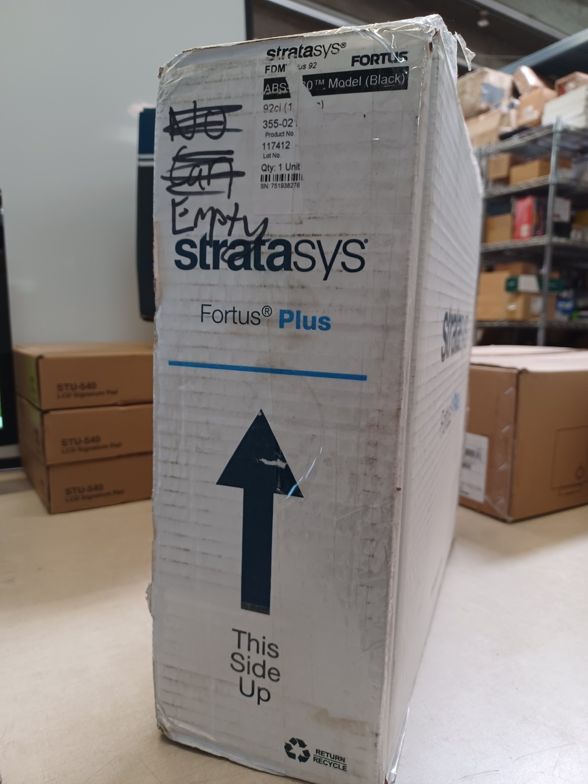 O99 STRATASYS FORTUS CLASSIC 311-20200 ABS M30 BLACK